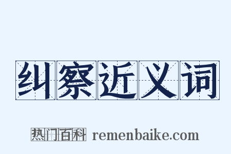 纠察近义词是什么意思的图片